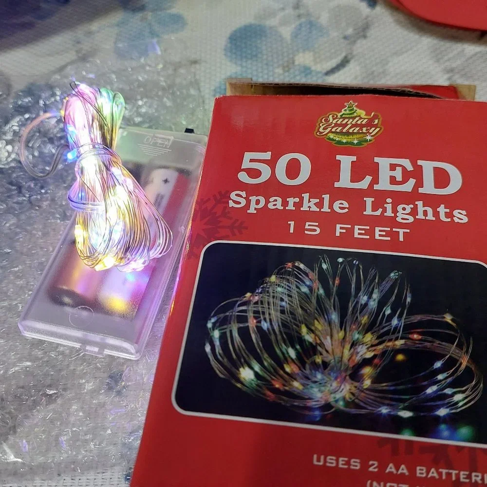 15 Feet 50 LED Sparkle Fairy Lights Battery Operated String Lights Any Ocassion